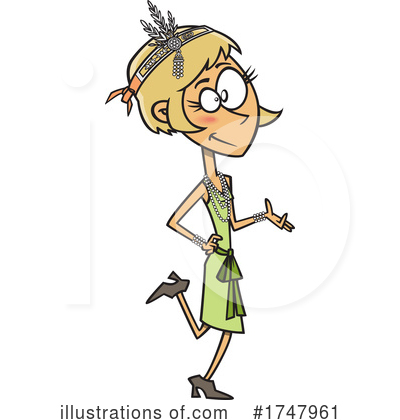 Flapper Clipart #1747961 by toonaday