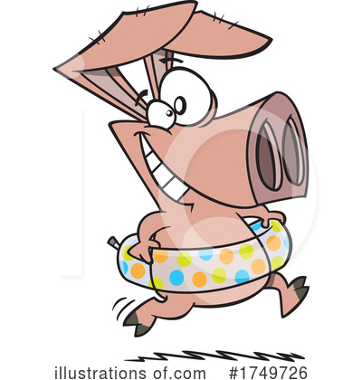 Pig Clipart #1749726 by toonaday