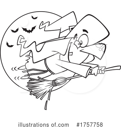 Witch Clipart #1757758 by toonaday