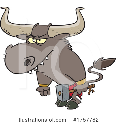 Bull Clipart #1757782 by toonaday