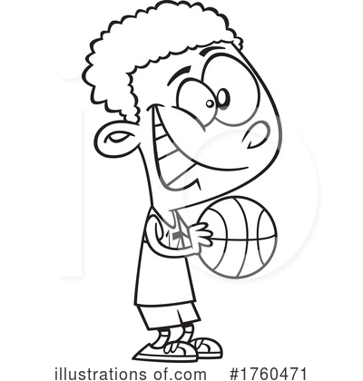 Basketball Clipart #1760471 by toonaday