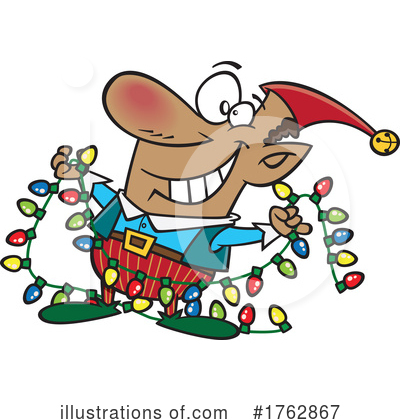Christmas Elf Clipart #1762867 by toonaday