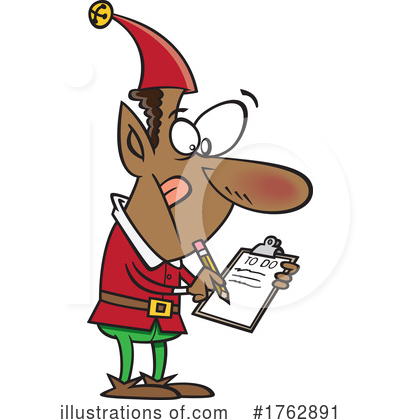 Christmas Elf Clipart #1762891 by toonaday