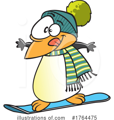 Snowboarding Clipart #1764475 by toonaday