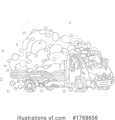 Towing Clipart #1768656 by Alex Bannykh