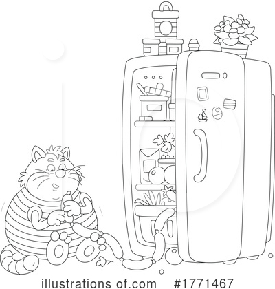 Fridge Clipart #1771467 by Alex Bannykh