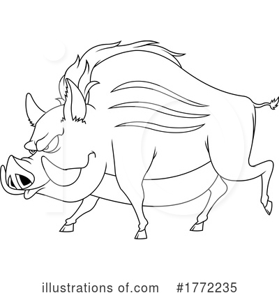 Boar Clipart #1772235 by Hit Toon