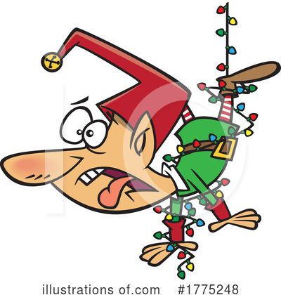 Christmas Elf Clipart #1775248 by toonaday