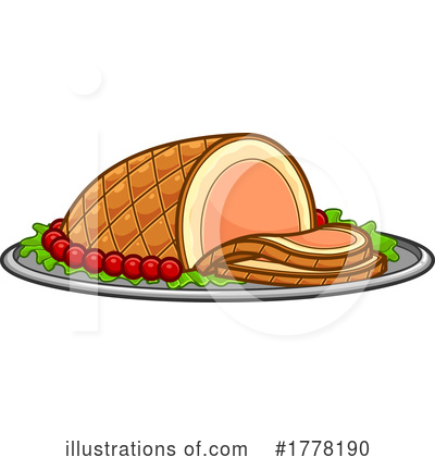Ham Clipart #1778190 by Hit Toon