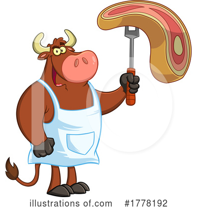 Cow Clipart #1778192 by Hit Toon