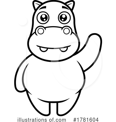 Hippo Clipart #1781604 by Hit Toon