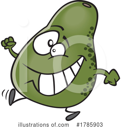 Avocado Clipart #1785903 by toonaday