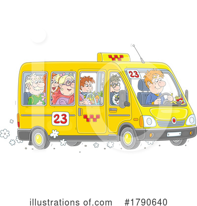 Taxi Clipart #1790640 by Alex Bannykh