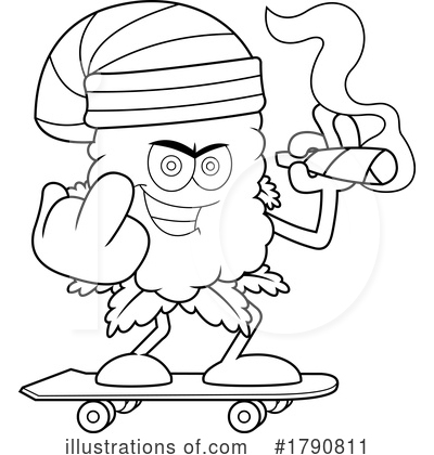 Skateboard Clipart #1790811 by Hit Toon