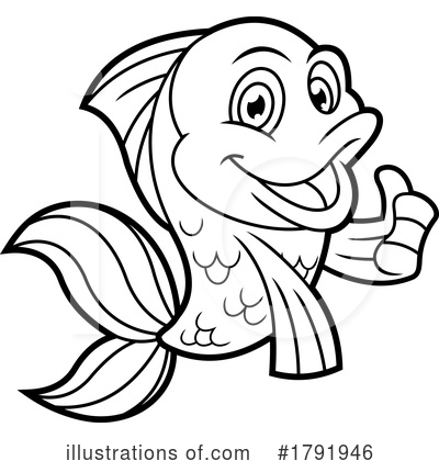 Goldfish Clipart #1791946 by Hit Toon