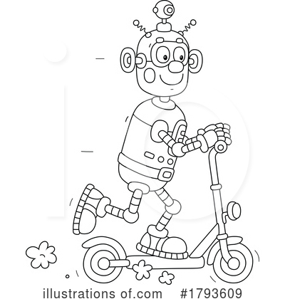 Scooter Clipart #1793609 by Alex Bannykh