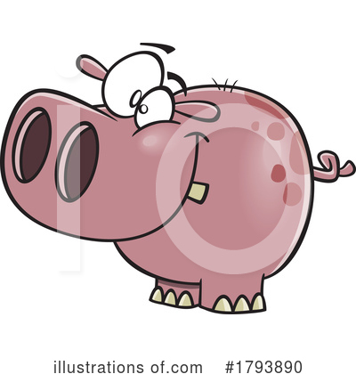 Hippo Clipart #1793890 by toonaday