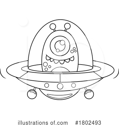 Ufo Clipart #1802493 by Hit Toon