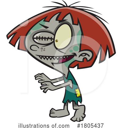 Zombie Clipart #1805437 by toonaday