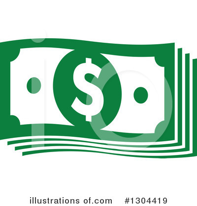 Royalty-Free (RF) Cash Clipart Illustration by Vector Tradition SM - Stock Sample #1304419