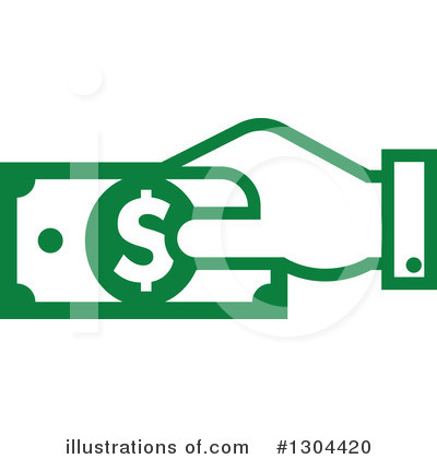 Royalty-Free (RF) Cash Clipart Illustration by Vector Tradition SM - Stock Sample #1304420