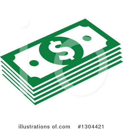 Royalty-Free (RF) Cash Clipart Illustration by Vector Tradition SM - Stock Sample #1304421