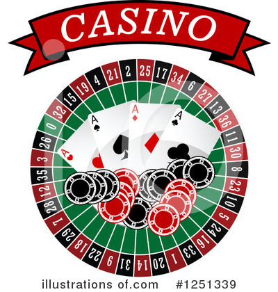 Roulette Wheel Clipart #1251339 by Vector Tradition SM