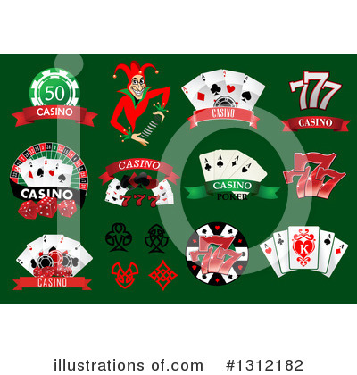 Royalty-Free (RF) Casino Clipart Illustration by Vector Tradition SM - Stock Sample #1312182