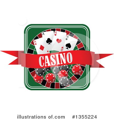 Poker Chips Clipart #1355224 by Vector Tradition SM