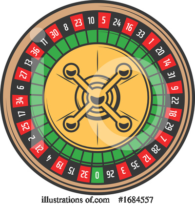 Roulette Wheel Clipart #1684557 by Vector Tradition SM