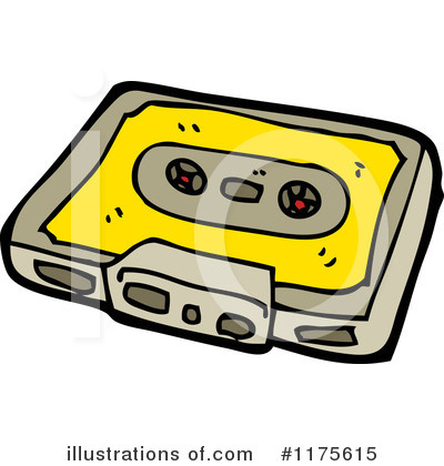 Royalty-Free (RF) Cassette Clipart Illustration by lineartestpilot - Stock Sample #1175615
