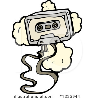 Royalty-Free (RF) Cassette Clipart Illustration by lineartestpilot - Stock Sample #1235944