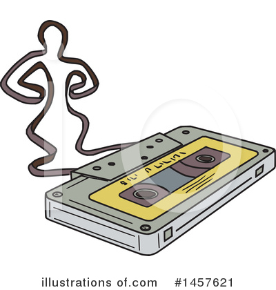 Cassette Tape Clipart #1457621 by patrimonio