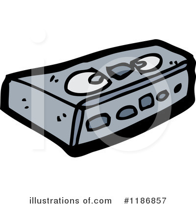 Royalty-Free (RF) Cassette Tape Clipart Illustration by lineartestpilot - Stock Sample #1186857
