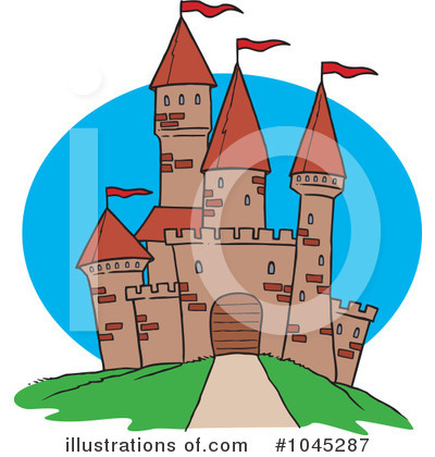 Royalty-Free (RF) Castle Clipart Illustration by toonaday - Stock Sample #1045287