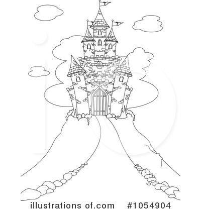 Royalty-Free (RF) Castle Clipart Illustration by Pushkin - Stock Sample #1054904