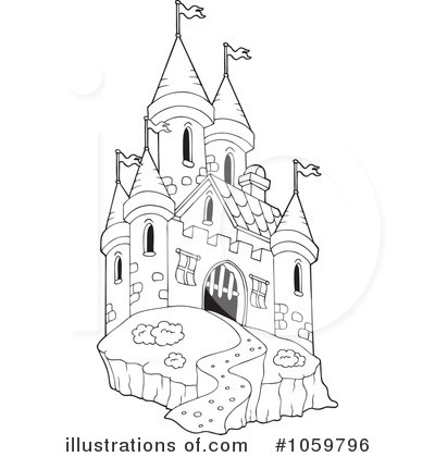 Royalty-Free (RF) Castle Clipart Illustration by visekart - Stock Sample #1059796