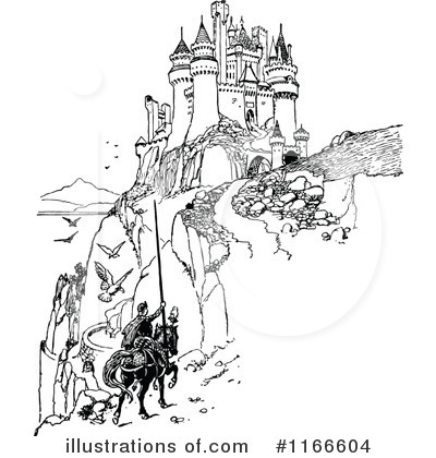 Royalty-Free (RF) Castle Clipart Illustration by Prawny Vintage - Stock Sample #1166604