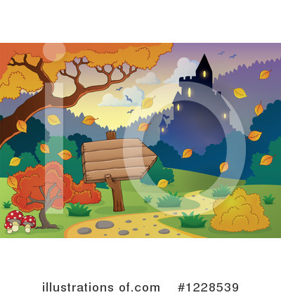Royalty-Free (RF) Castle Clipart Illustration by visekart - Stock Sample #1228539