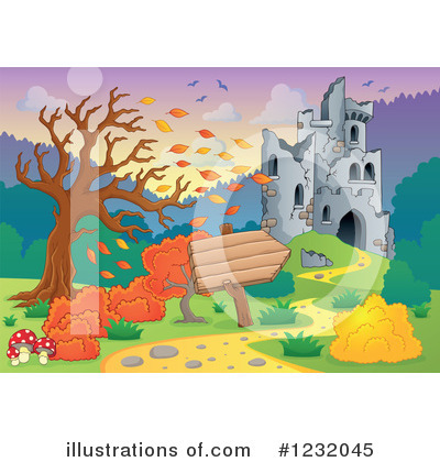 Royalty-Free (RF) Castle Clipart Illustration by visekart - Stock Sample #1232045