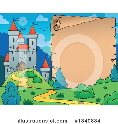 Royalty-Free (RF) Castle Clipart Illustration by visekart - Stock Sample #1340834