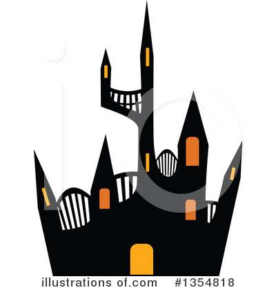 Halloween Castle Clipart #1354818 by Melisende Vector