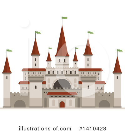 Royalty-Free (RF) Castle Clipart Illustration by Vector Tradition SM - Stock Sample #1410428
