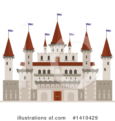 Royalty-Free (RF) Castle Clipart Illustration by Vector Tradition SM - Stock Sample #1410429
