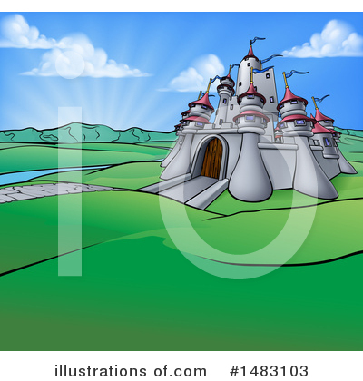 Royalty-Free (RF) Castle Clipart Illustration by AtStockIllustration - Stock Sample #1483103