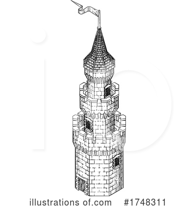 Royalty-Free (RF) Castle Clipart Illustration by AtStockIllustration - Stock Sample #1748311