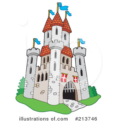 Royalty-Free (RF) Castle Clipart Illustration by visekart - Stock Sample #213746