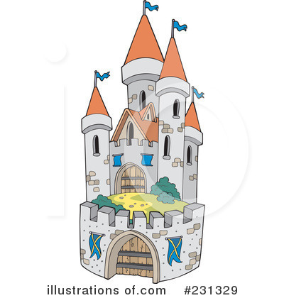 Royalty-Free (RF) Castle Clipart Illustration by visekart - Stock Sample #231329