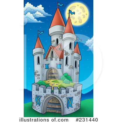 Royalty-Free (RF) Castle Clipart Illustration by visekart - Stock Sample #231440