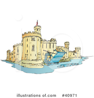Royalty-Free (RF) Castle Clipart Illustration by Snowy - Stock Sample #40971
